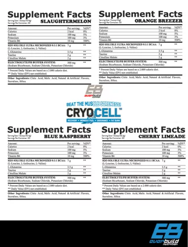 EverBuild Cryo Cell Aminósav italpor (30 adag) - narancs - 480g