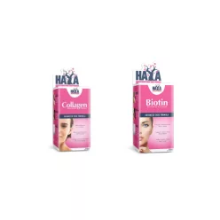  Kollagén Termékcsomag (Haya Labs Collagen 500mg + Biotin Maximum Strength 10 000mcg)
