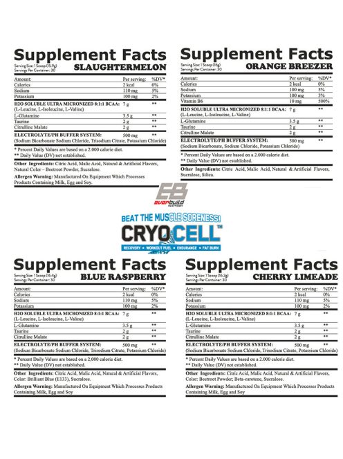 EverBuild Nutrition - CRYO CELL ™ / 30 adag - Blue Raspberry