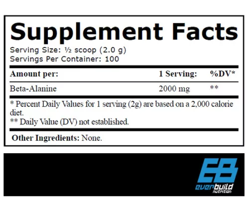 EverBuild Beta Alanine (100% tiszta) - 200g