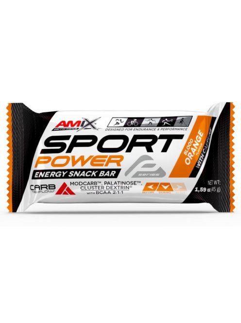 AMIX Nutrition - Performance Amix® Sport Power Energy Snack Bar  20x45g with Caffeine - blood orange