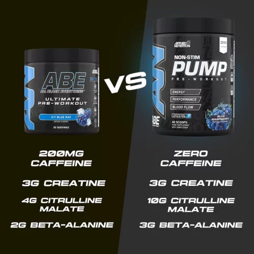 Applied ABE Non-Stim Pump - Stimulánsmentes edzés előtti italpor - kékmálna - 500g