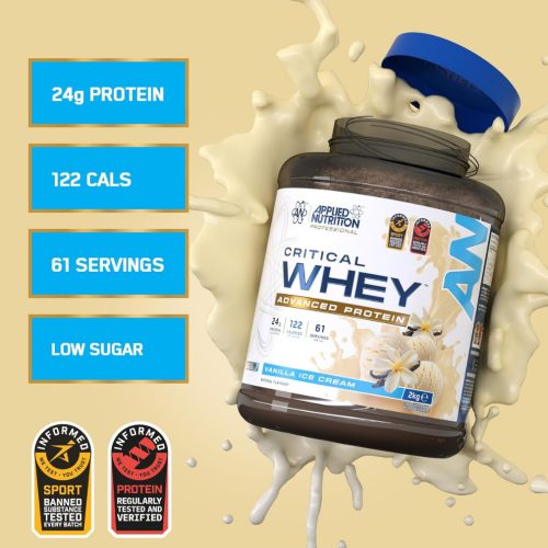Applied Critical Whey Protein  - Tejsavófehérje mátrix - vanília - 2000g
