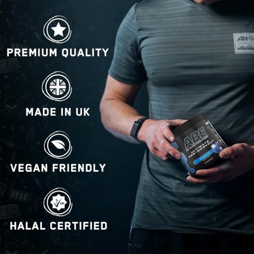 Applied ABE All Black Everything - Edzés előtti italpor - kékmálna - 375g