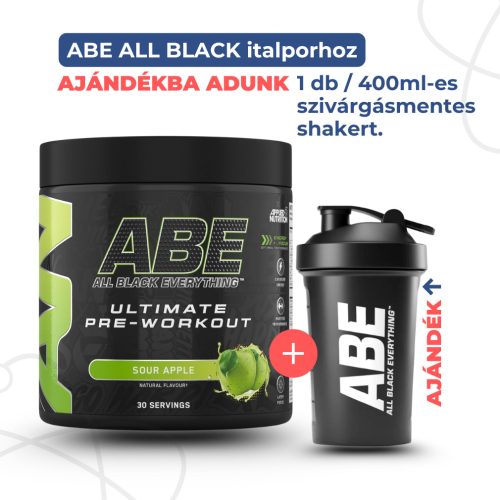 Applied ABE All Black Everything - Edzés előtti italpor - savanyú alma - 375g