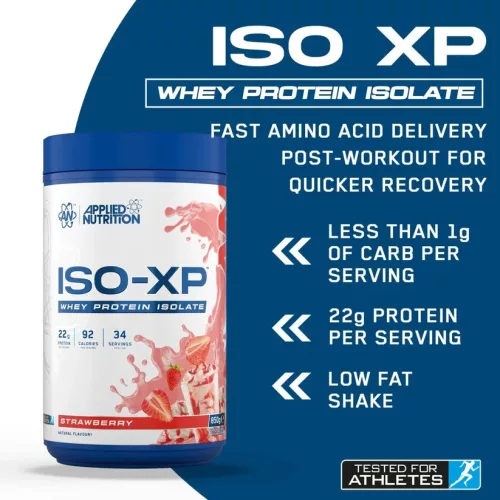 Applied ISO-XP Tejsavófehérje izolátum - eper - 850g