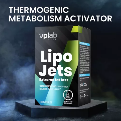 Vplab LipoJets - Termogenikus anyagcserefokozó - 100 kapszula