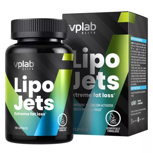 Vplab LipoJets - Termogenikus anyagcserefokozó - 100 kapszula