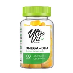 Vplab Ultravit Omega + DHA - 60 gumivitamin