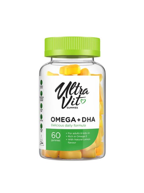 Vplab - Ultravit Omega + DHA 60 - gumivitamin