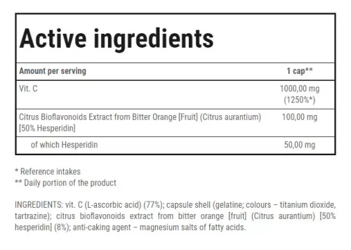 Trec Vitamin C 1000 Ultra Bioflav - 100 kapszula