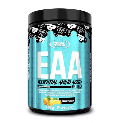 Real Pharm EAA Esszenciális aminosav italpor - narancs íz - 420g