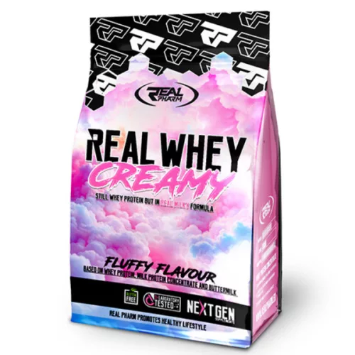 Real Whey Creamy Fluffy 700g – tejsavófehérje koncentrátum - csoki