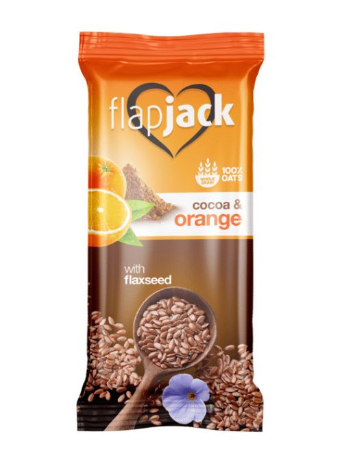 FlapJack zabszelet 60 g*20 db - Kakaós narancsos lenmaggal