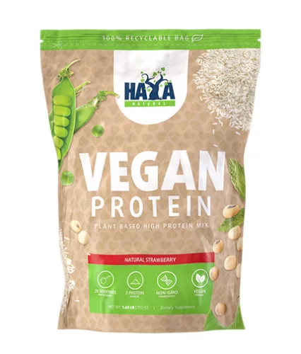 Haya Labs - Vegan Protein Natural Strawberry 750g