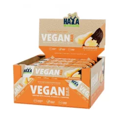   Haya Labs Vegán Protein szelet - Mandarin-csoki íz - 12x40gr
