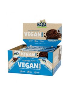   Haya Labs - Vegan Protein Bar 12x40g - Double Choco Chip Cookies