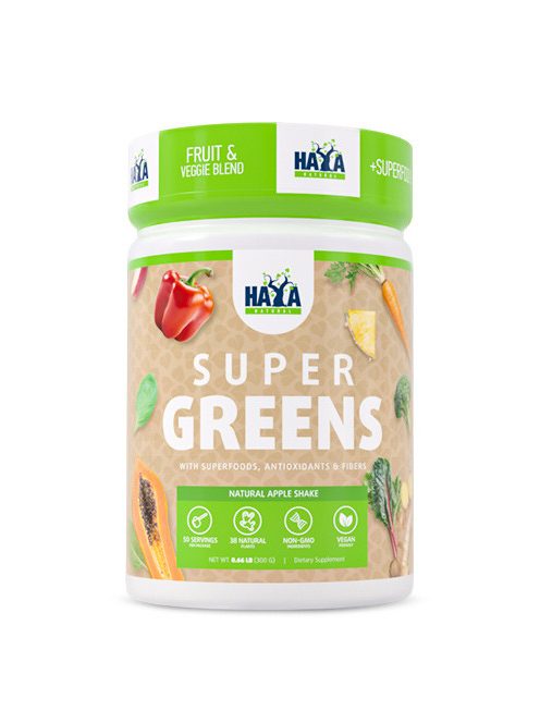 Haya Labs - Super Greens Peach - Superfood - Zöldségpor, barack
