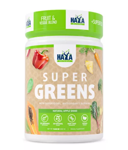 Haya Labs Super Greens superfood Zöldség Italpor - Citrom íz - 300gr