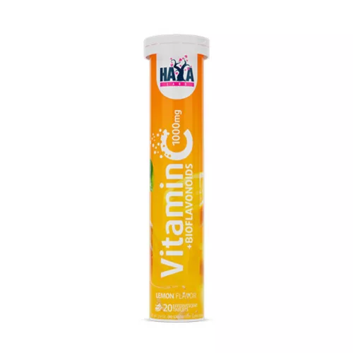 HAYA LABS Vitamin C 1000 mg pezsgőtabletta Bioflavonoidokkal (20 db)