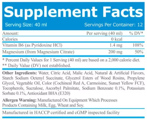 EverBuild Magnézium shot (24 adag) - grapefruit - 480ml