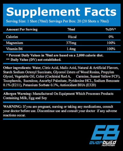 EverBuild Magnézium 2 shot - pink grapefruit - 20x70ml