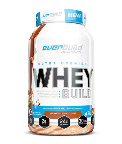 EverBuild Ultra Premium Whey Build - Tejsavó fehérje koncentrátum - delux csoki - 908g