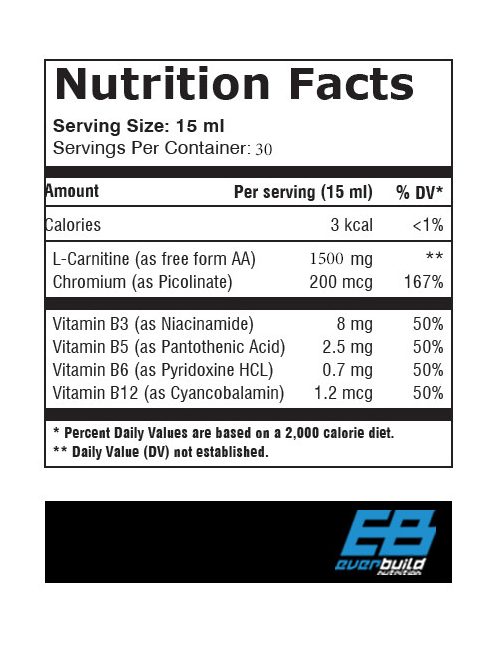 EverBuild Nutrition LIQUID L-CARNITINE + CHROMIUM™ / 450 ml