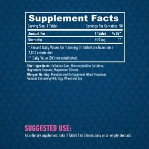 Haya Labs Quercetin - antioxidáns (500 mg) - 50 tabletta