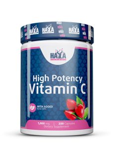   Haya Labs High Potency Vitamin C with Rose Hips 1000mg / 250 Caps.