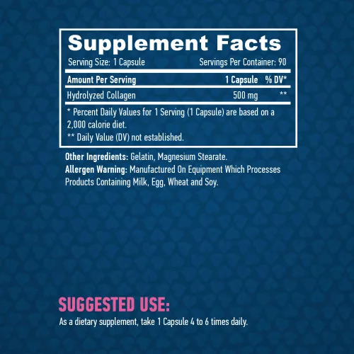 Haya Labs Kollagén (500mg) - 90 kapszula