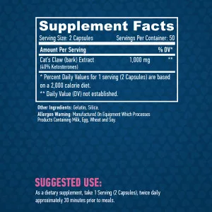 Haya Labs  Macskakarom (Cat's Claw) 500mg - 100 kapszula