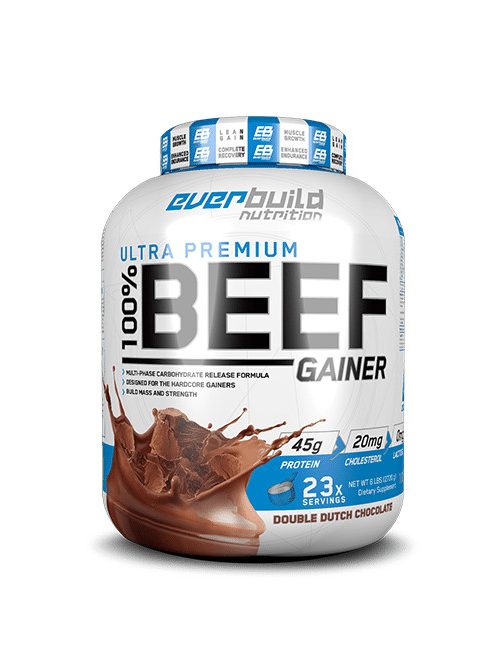 EverBuild Nutrition 100% BEEF GAINER 6 LBS™ / 2720 g - Double Dutch Chocolate