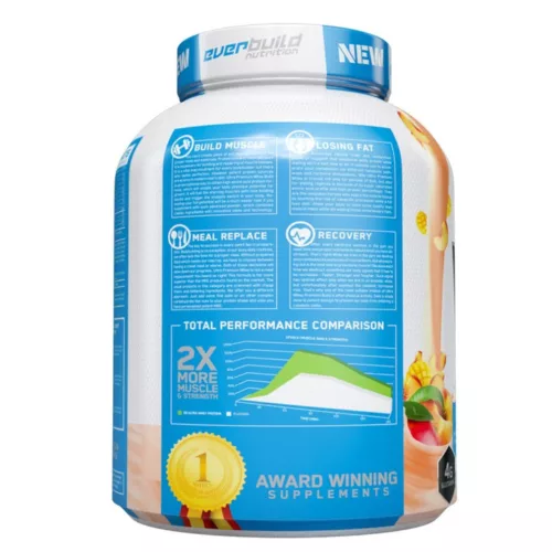 EverBuild Ultra Premium Whey Build - Tejsavó fehérje koncentrátum - barack/mangó - 2270g