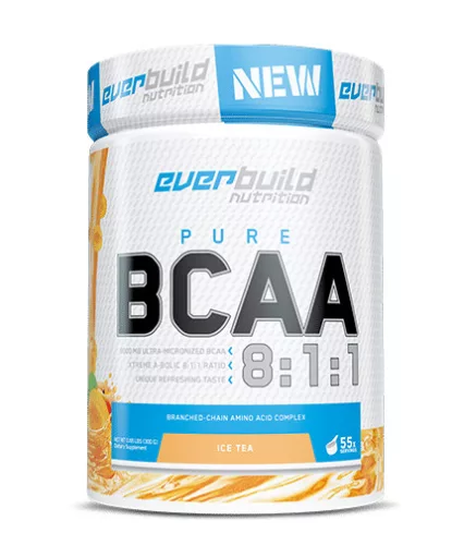 EverBuild BCAA 8:1:1 Aminósav (100% tiszta) - jeges tea - 300g