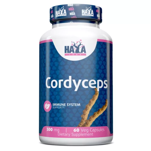 Haya Labs Cordyceps - természetes gyógygomba (500mg) - 60 kapszula