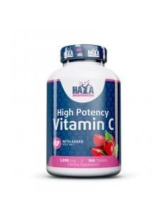 HAYA LABS - Vitamin C with Rose Hips 500mg / 100 Caps.
