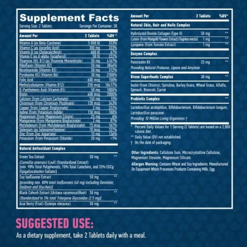 Haya Labs - Food Based Women's Multi 60tabs - Női multivitamin