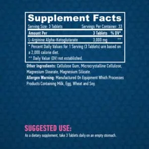 HAYA LABS - Arginine AKG 1000mg. / 100 tabs
