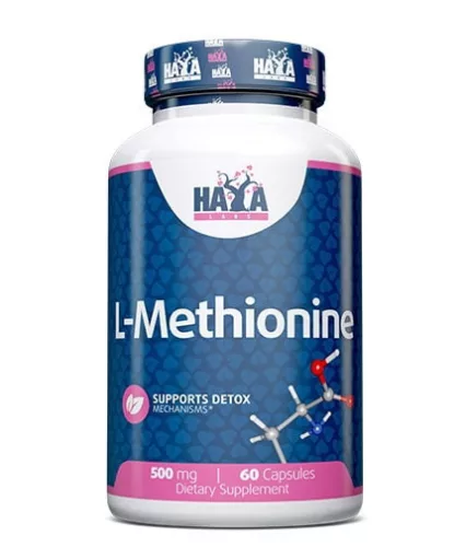 Haya Labs L-Metionin - Máj- és anyagcsere-támogató aminósav (500 mg) - 60 kapszula
