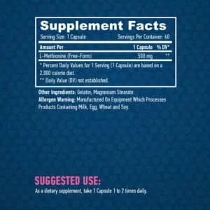 Haya Labs L-Metionin - Máj- és anyagcsere-támogató aminósav (500 mg) - 60 kapszula