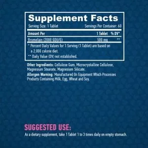 Haya Labs Bromelain - Ananászból kinyert növényi enzim (500mg) - 60 kapszula