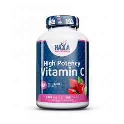   HAYA LABS - Vitamin C with Rose Hips 1000 mg / 100 Vtab - C-vitamin csipkebogyóval
