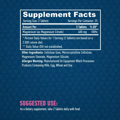 HAYA LABS - Magnesium Citrate 200 mg / 50 tabletta