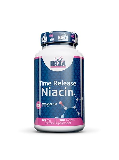 Haya Labs - Niacin Time Release 250mg / 100 tabs.