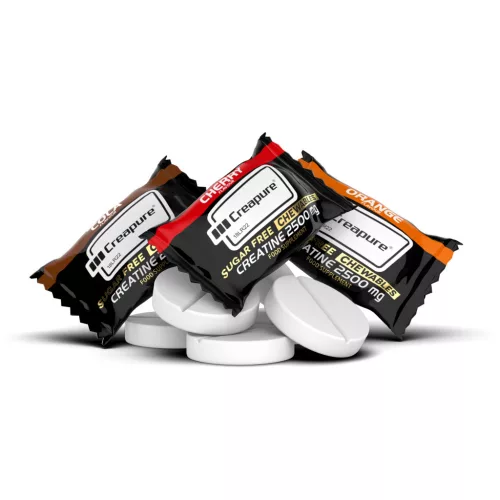 Amix Black Creapure Kreatin Monohidrát 2500mg - Zero sugar - 60 rágótabletta