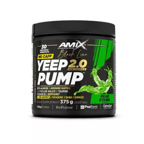 Amix Black Yeep Pump No Caff 2.0 - Stimulánsmentes edzés előtti formula - jungle monster - 375g