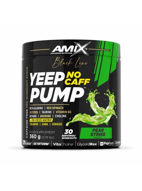Amix Nutrition - Amix™ Black Line Yeep Pump No Caff 360g Pear Strike - Stimulánsmentes edzés előtti formula