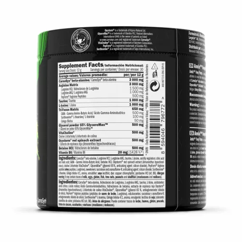 Amix Black Yeep Pump No Caff - Stimulánsmentes edzés előtti formula - körte - 360g