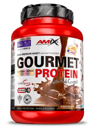 Amix Gourmet Protein - Fehérjemátrix - csoki-kókusz - 1000g